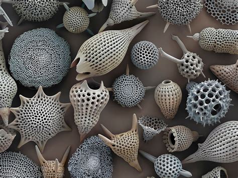  Radiolaria: ¡Un pequeño gigante del océano que brilla con una armadura de sílice!